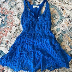 Sold. Abercrombie - royal blue - lace dress - size M/L